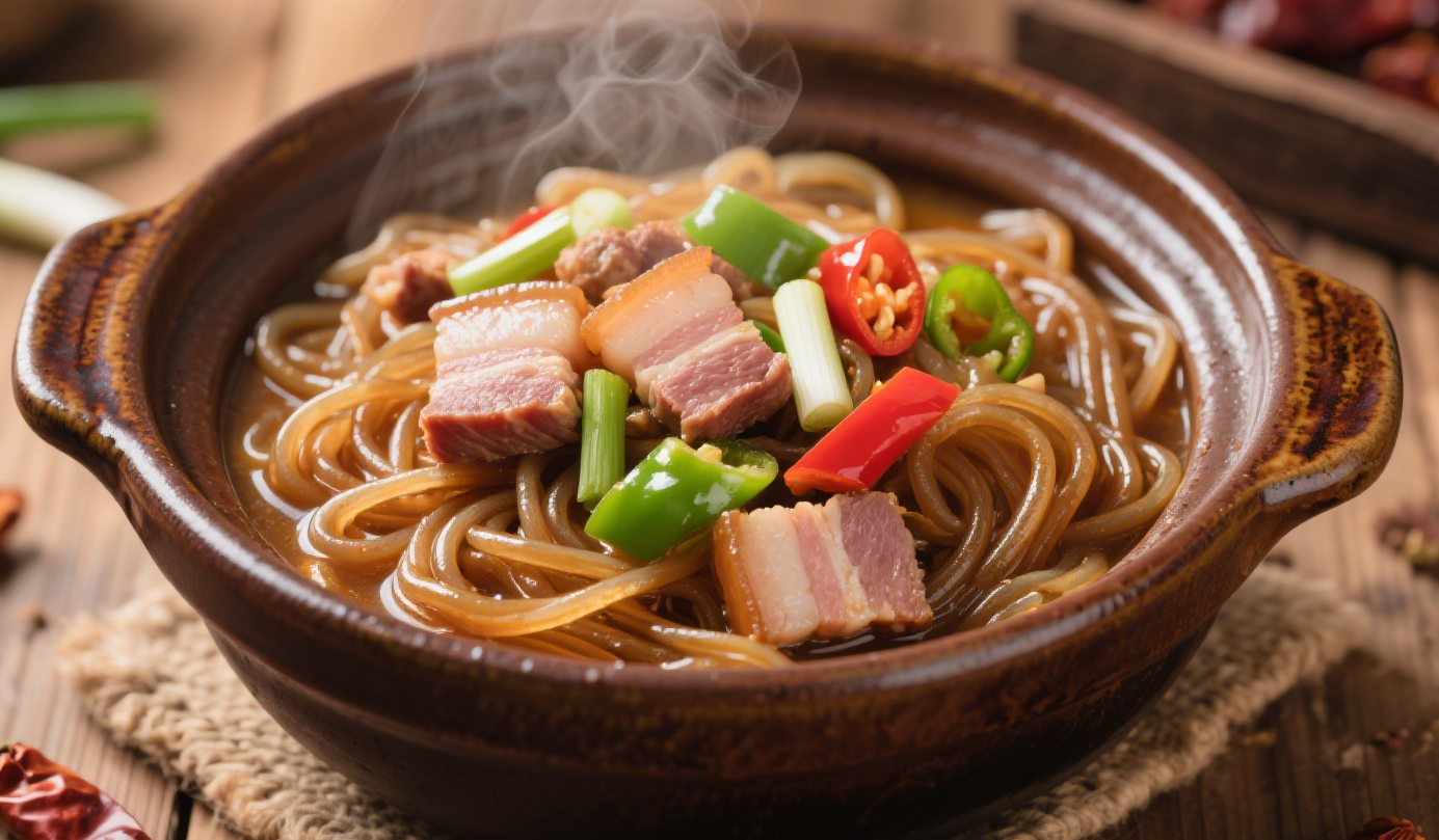 猪肉炖红薯粉条